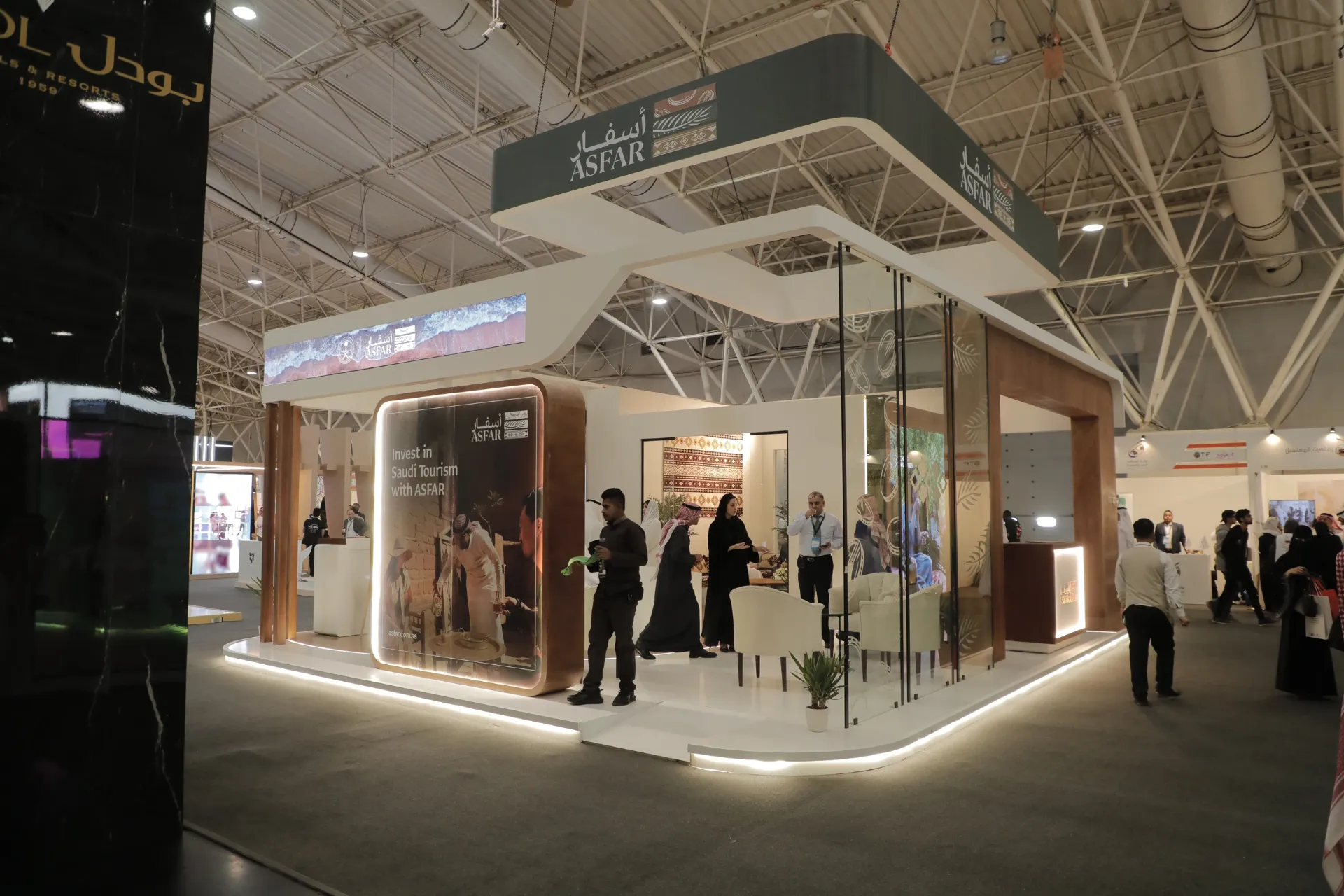 جناح الشركة السعودية للإستثمار السياحي “أسفار” في ملتقى السياحة السعودي بالرياض
